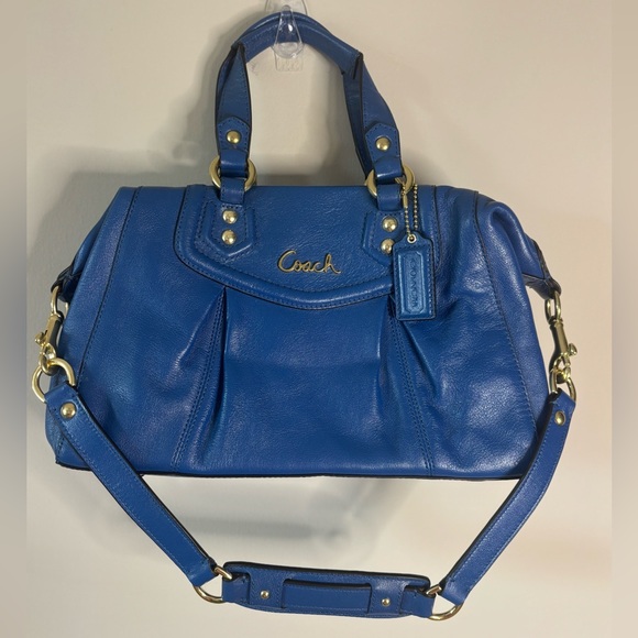 Coach Tote Ashley Gathered Carryall Ocean NWT - Picture 1 of 7